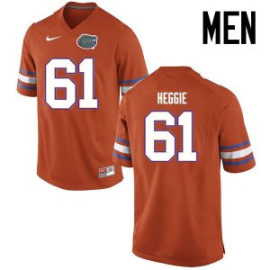 Men's Florida Gators #61 Brett Heggie NCAA Nike Orange Authentic Stitched College Football Jersey LKO5462NS